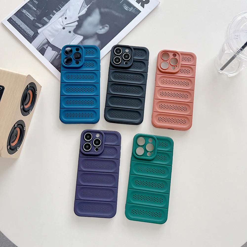 Ezlia TPU (Soft) Heat Dissipation Camera Protection iPhone 15 Plus Cases