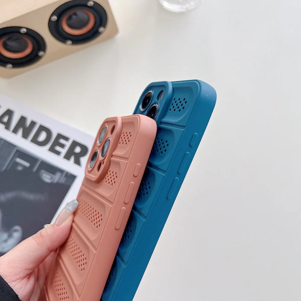 Ezlia TPU (Soft) Heat Dissipation Camera Protection iPhone 16 Cases