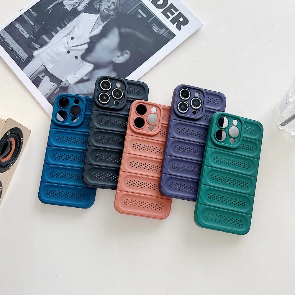 Ezlia TPU (Soft) Heat Dissipation Camera Protection iPhone Cases 
