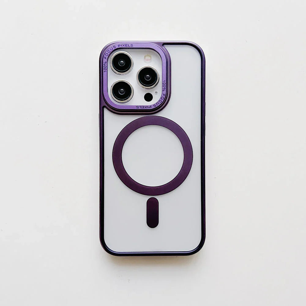 Metal Camera Frame Magsafe TPU (Soft) | PC (Hard) Phone Case