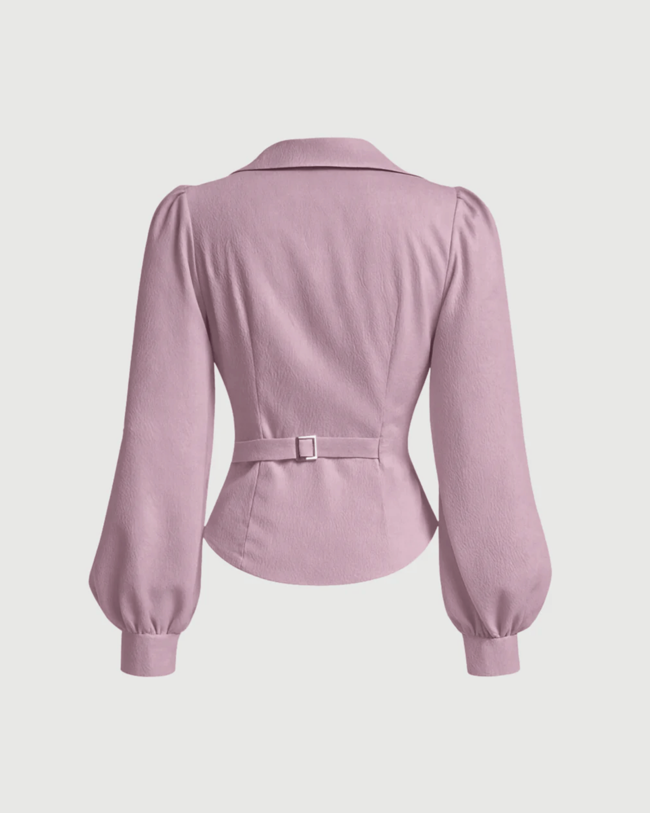 Lavender V-Neck Bubble Wrap Top