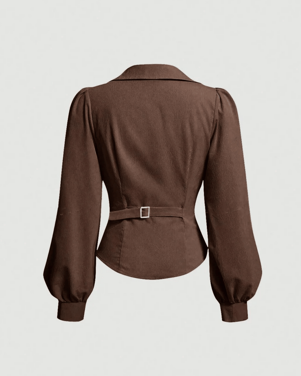 COMBO: V-Neck Bubble Wrap Brown & Black Top