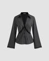 Striped Lace Button Shirt
