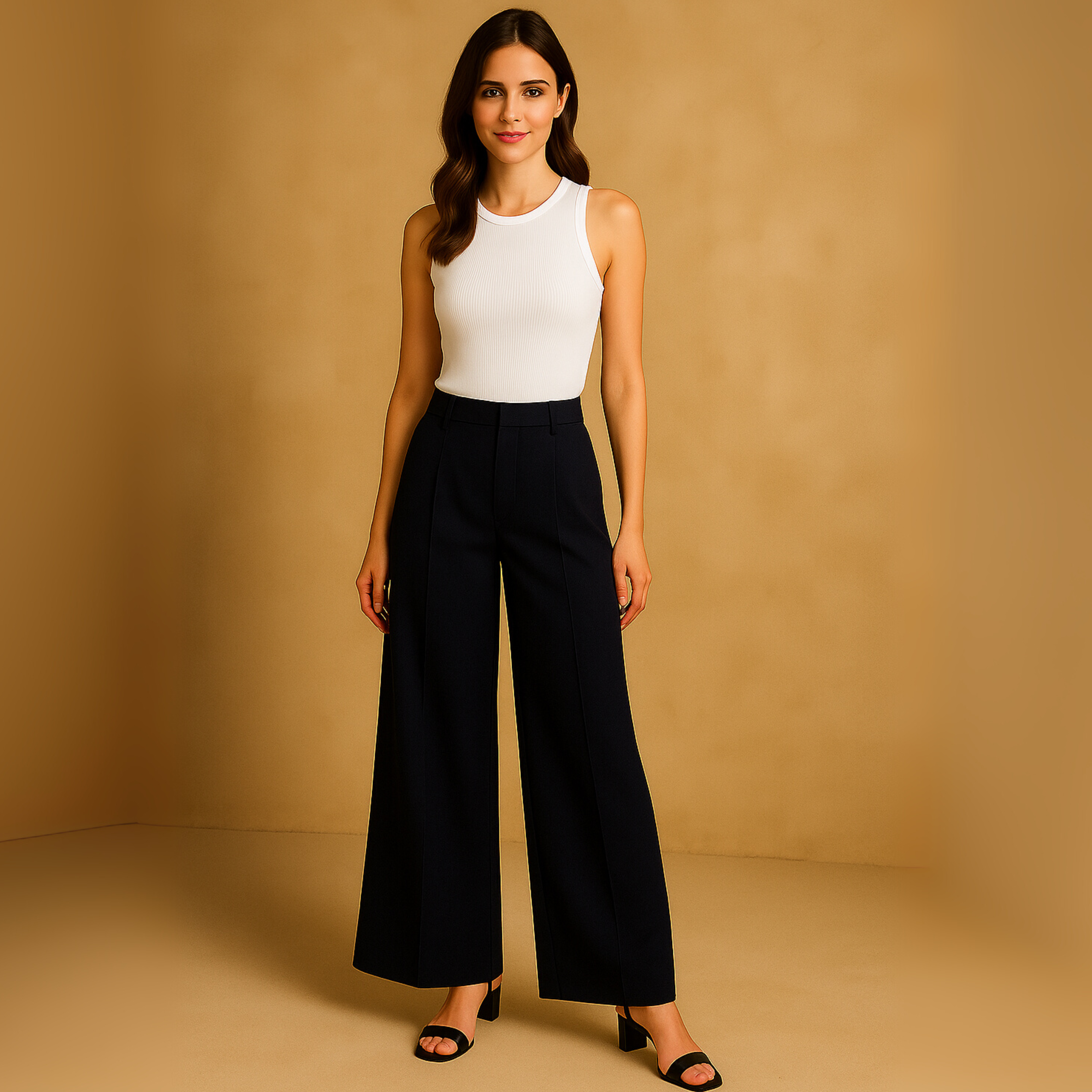 Trousers In Navy Blue