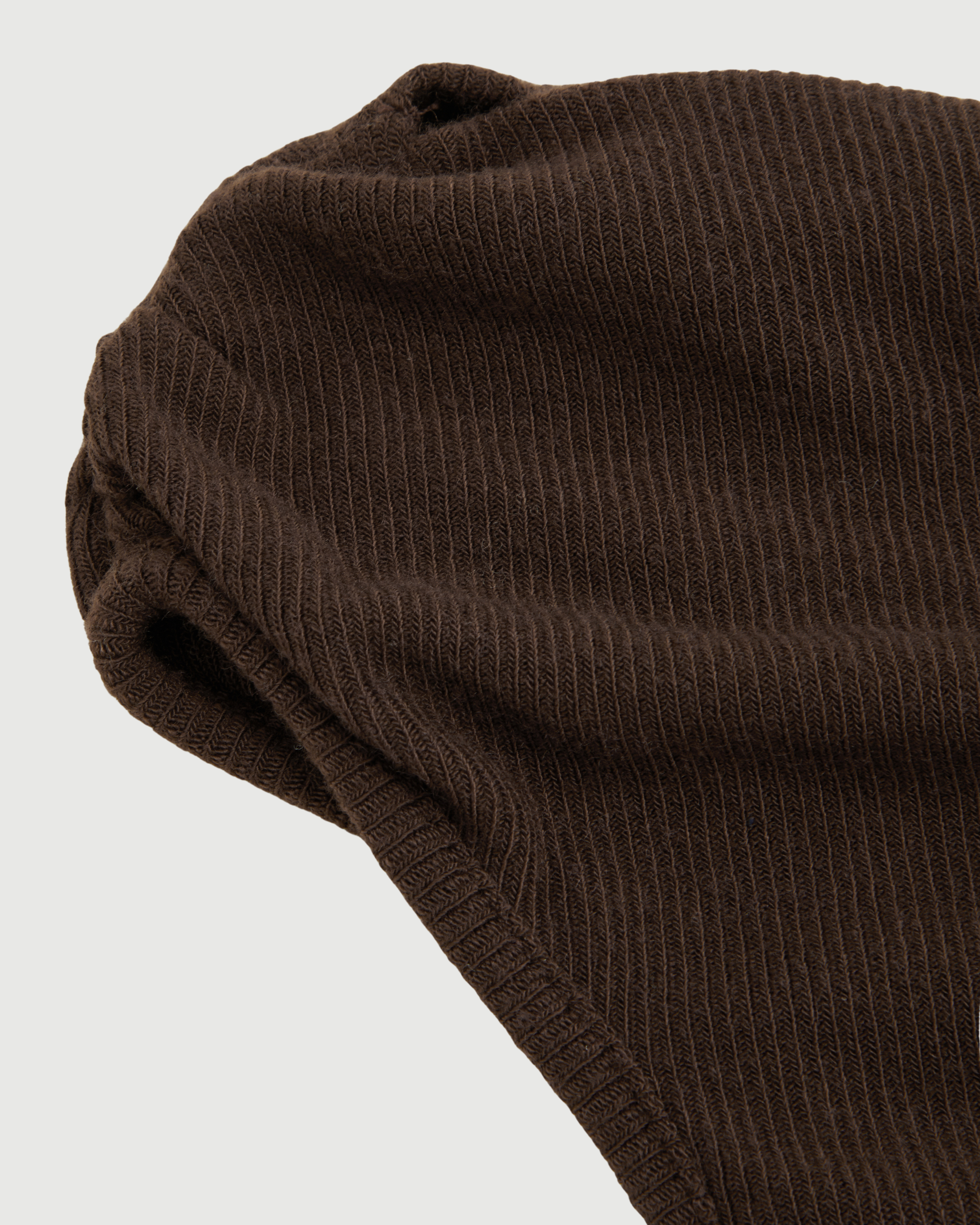 Asymmetrical Neck Lace Trim Ruched Top-Coffee